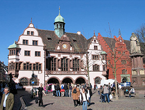 The medieval town hall or rathaus